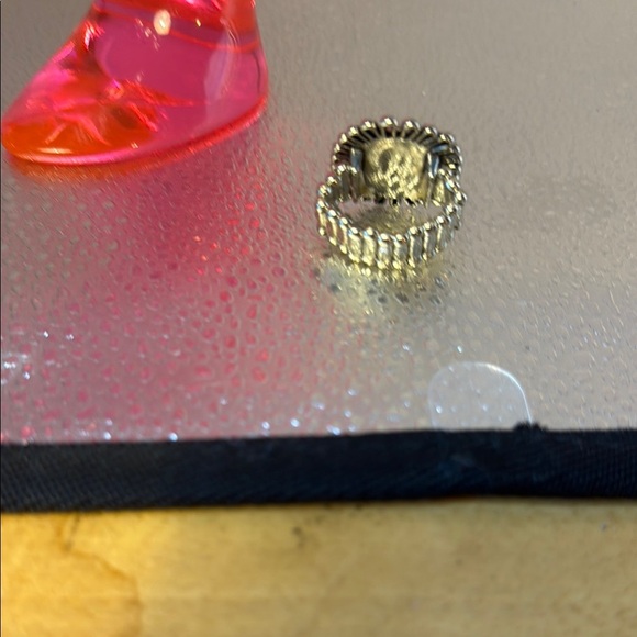 Purple and Silver Statement Earrings - Picture 6 of 6